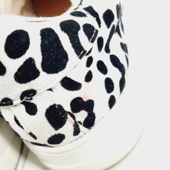 Topshop Women Black White Leopard Print Canvas Sneakers A990 - Picture 13 of 14